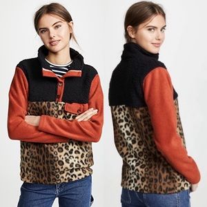 NWT DONNI Tri Fleece Pullover